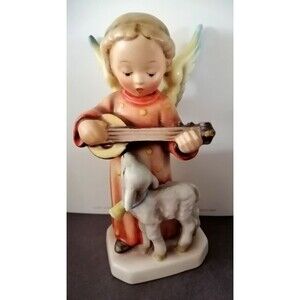 Hummel “Serenade” Angel Nativity Psalmist Lamb & Lute Full Bee #83 Goebel